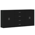 Bewerkt hout dressoir voor een trendy en praktische kamer inrichting - Dressoirs & buffetkasten