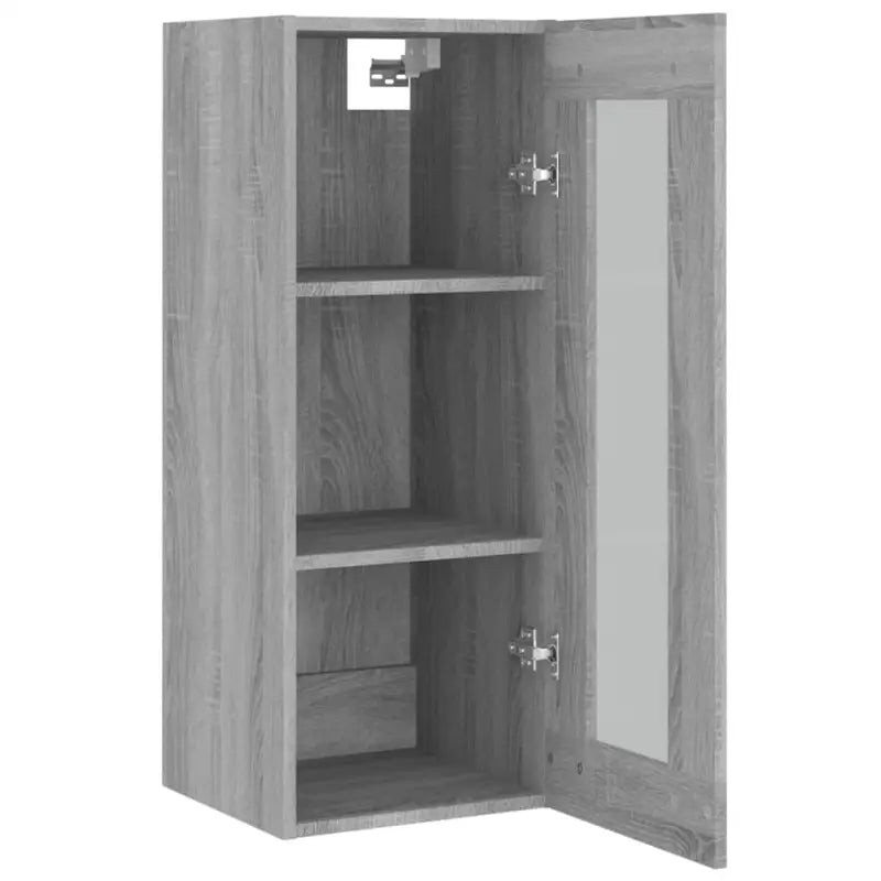 Bewerkt hout Grijs Sonoma dressoir voor muurruimte en decoratie - Dressoirs & buffetkasten