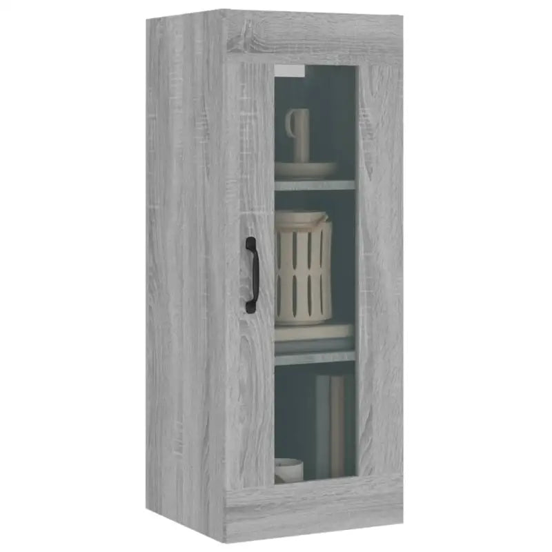 Bewerkt hout Grijs Sonoma dressoir voor muurruimte en decoratie - Dressoirs & buffetkasten