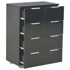 Bewerkt hout ladekast met hoogglans afwerking voor je kamer - Commodes & ladekasten