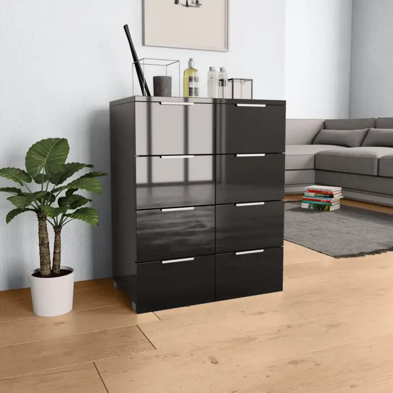 Bewerkt hout ladekast met hoogglans afwerking voor je kamer - Commodes & ladekasten