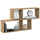 Bewerkt hout wandplank met stevig en stijlvol design voor elke ruimte - artisanaal eikenkleurig / 1 - Wandplanken