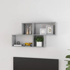 Bewerkt hout wandplank met stevig en stijlvol design voor elke ruimte - Betongrijs / 1 - Wandplanken