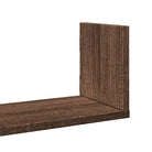 Bewerkt hout zwevende schappen voor stijlvolle en duurzame muurdecoratie - Wandplanken