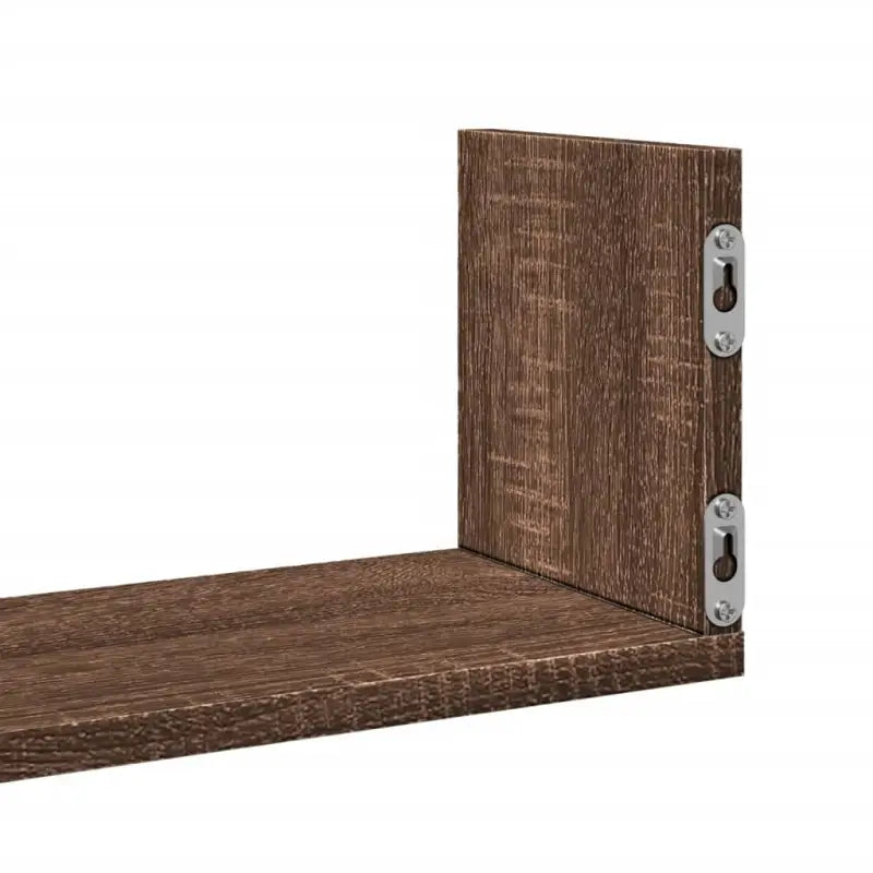 Bewerkt hout zwevende schappen voor stijlvolle en duurzame muurdecoratie - Wandplanken