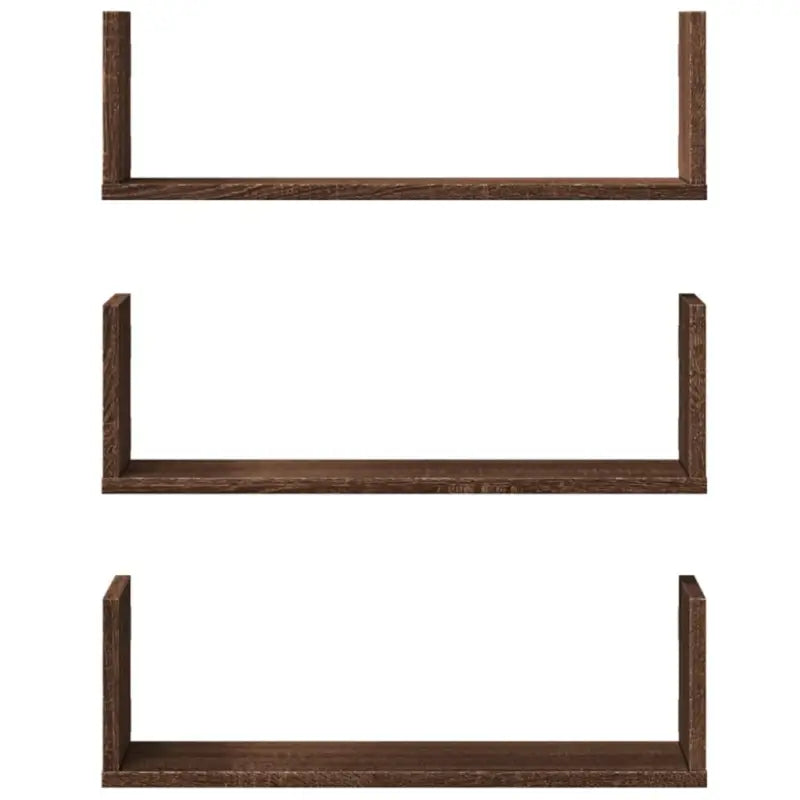 Bewerkt hout zwevende schappen voor stijlvolle en duurzame muurdecoratie - Wandplanken