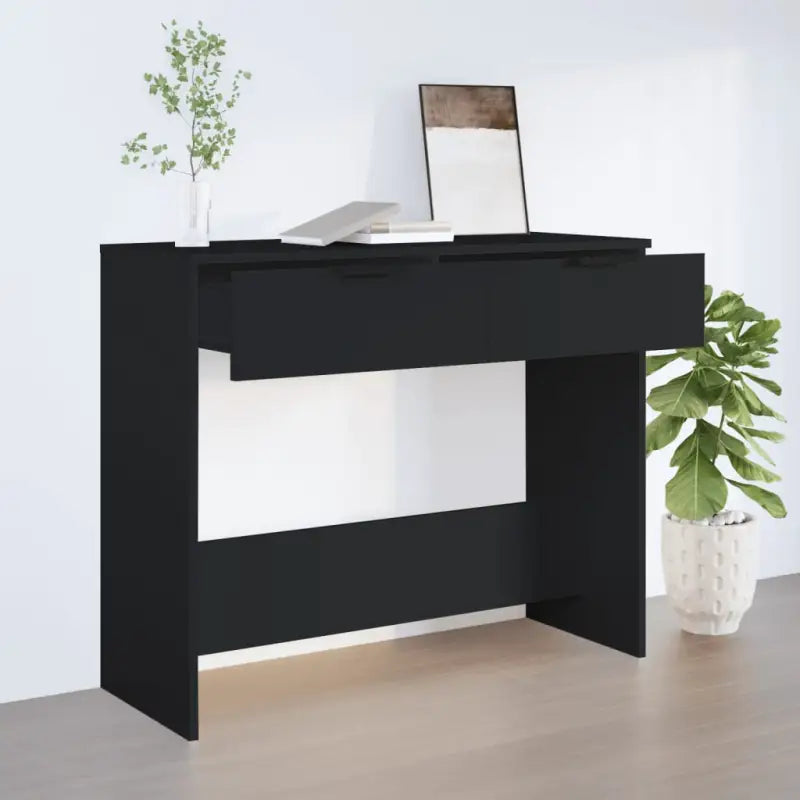 Bewerkte hout bijzettafel met stijl en opbergruimte voor hal of woonkamer - Bijzettafels