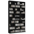 Bewerkte hout cd en dvd kast met open vakken voor je muziekcollectie - Cd- & dvd-kasten