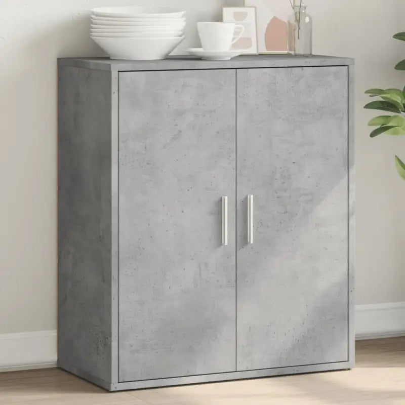 Bewerkte hout Dressoir met stevig en trendy ontwerp - Betongrijs / 1 - Dressoirs & buffetkasten