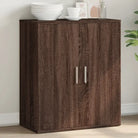 Bewerkte hout Dressoir met stevig en trendy ontwerp - bruin eikenkleur / 1 - Dressoirs & buffetkasten