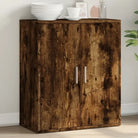 Bewerkte hout Dressoir met stevig en trendy ontwerp - Gerookt eiken / 1 - Dressoirs & buffetkasten