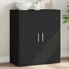 Bewerkte hout Dressoir met stevig en trendy ontwerp - Zwart / 1 - Dressoirs & buffetkasten