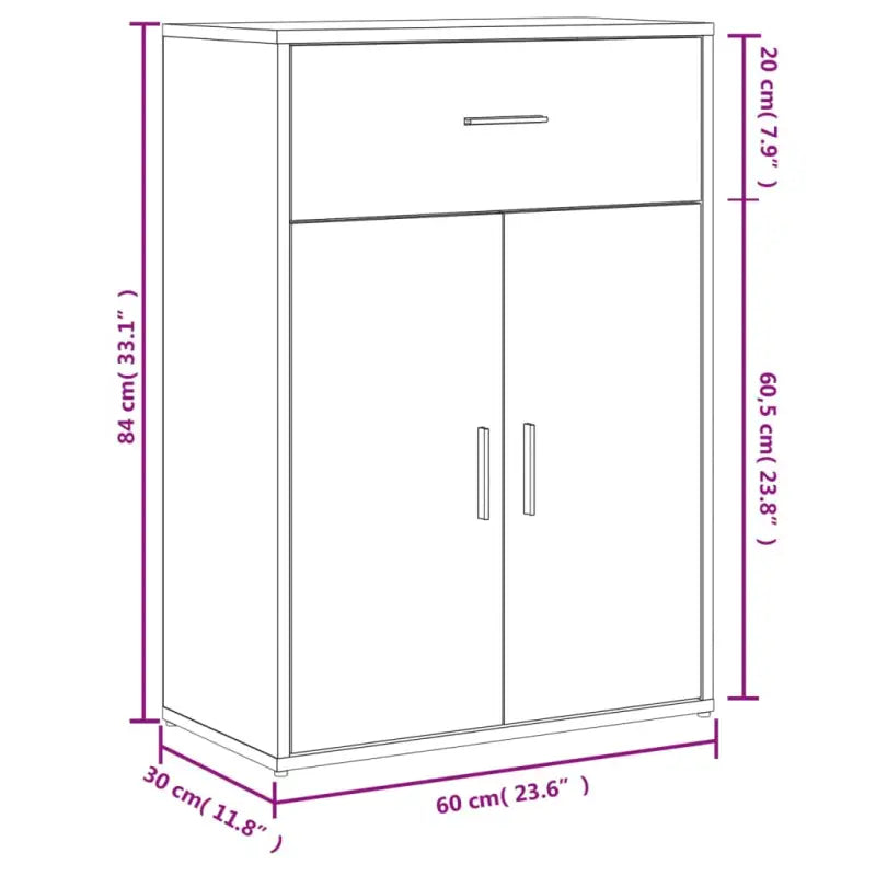Bewerkte hout Dressoir met trendy en praktische design voor je woonkamer - Dressoirs & buffetkasten