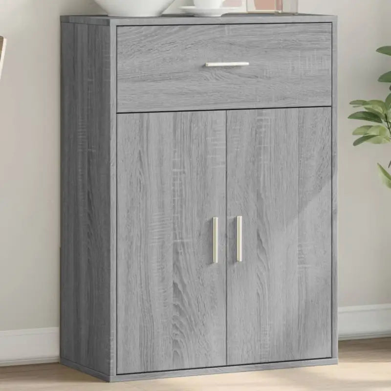 Bewerkte hout Dressoir met trendy en praktische design voor je woonkamer - Zwart / 1 - Dressoirs & buffetkasten