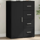 Bewerkte hout Dressoirs en buffetkasten voor een stijlvolle kamer - Zwart / 1 - Dressoirs & buffetkasten