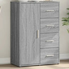 Bewerkte hout Dressoirs en buffetkasten voor een stijlvolle kamer - Grijs sonoma / 1 - Dressoirs & buffetkasten
