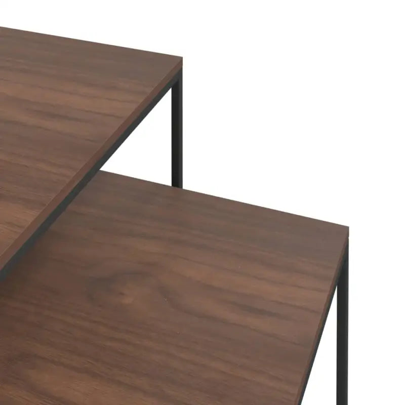 Bewerkte hout salontafels set met elkaar passende tafeltjes - Salontafels