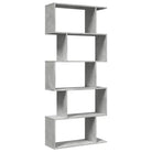 Bewerkte Houten Boekenkast Kamerscherm met Geometrisch Design - Boekenkasten