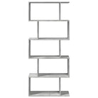 Bewerkte Houten Boekenkast Kamerscherm met Geometrisch Design - Boekenkasten