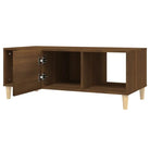 Bewerkte Houten Salontafel met Sterke en Vochtbestendige Afwerking - Salontafels