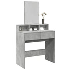 Bewerkte Houten Slaapkamerkaptafel met Binnen Handbereik opbergmogelijkheden - Betongrijs / 1 - Slaapkamerkaptafels