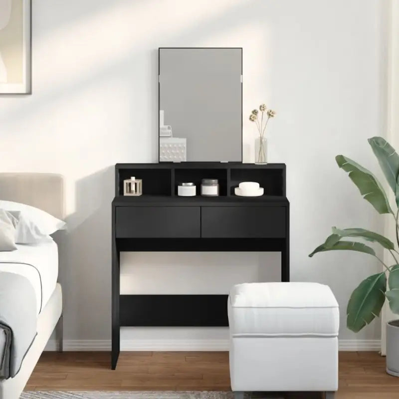 Bewerkte Houten Slaapkamerkaptafel met Binnen Handbereik opbergmogelijkheden - Slaapkamerkaptafels