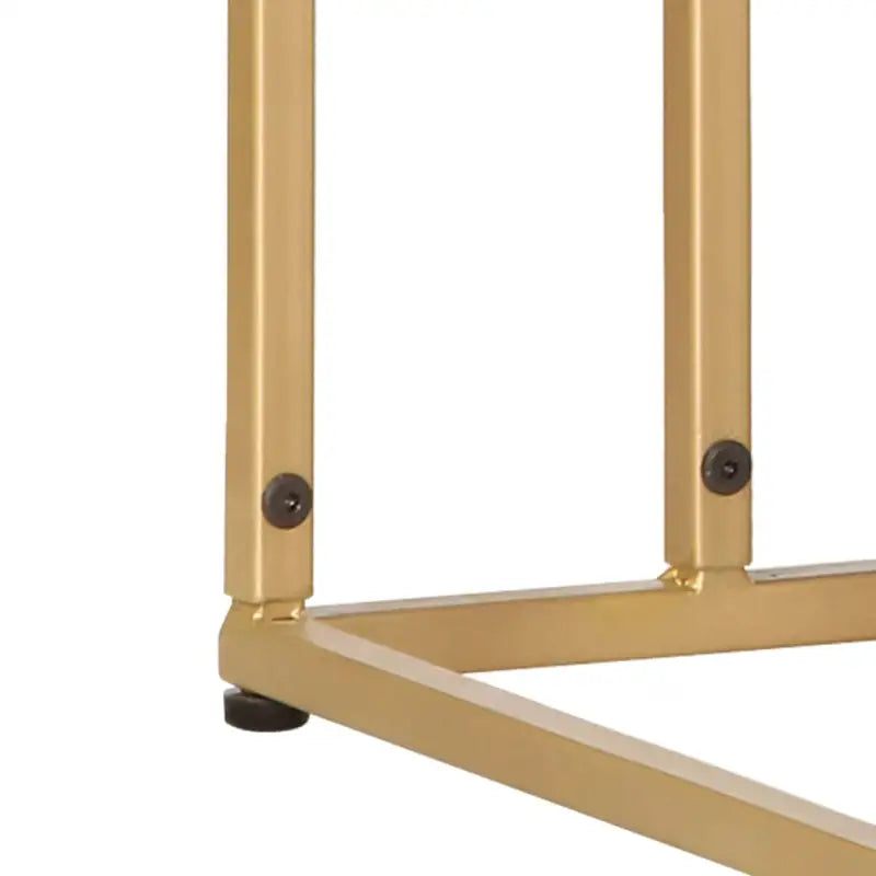 Bijzettafel in C-vorm van massief mangohout voor een stijlvolle woonkamer - Bijzettafels