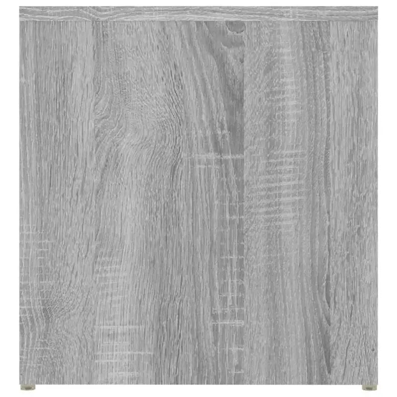 Bijzettafel in grijs Sonoma met bewerkt hout voor moderne interieurs - Bijzettafels