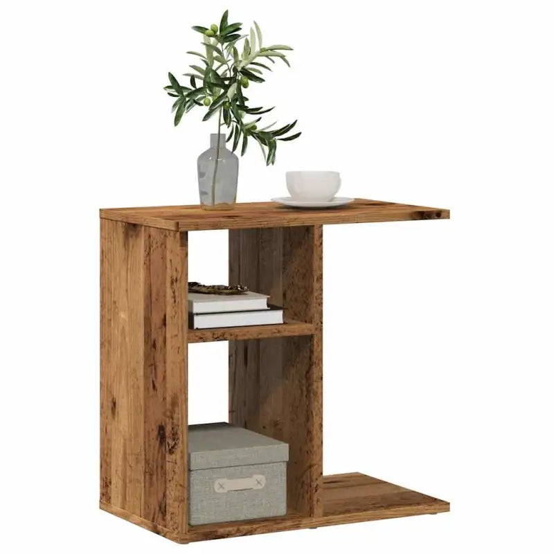 Bijzettafel in grijs sonoma met stabiel oppervlak en gemakkelijk schoon - Oud hout / 1 - Bijzettafels