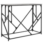 Bijzettafel met bewerkt hout en metalen frame met verstelbare poten - Bijzettafels