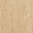 Bijzettafel met bewerkt hout en metalen frame voor elegante ruimtes - Bijzettafels