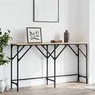 Bijzettafel met bewerkt hout en metalen frame voor elke ruimte - Bijzettafels