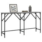 Bijzettafel met bewerkt hout en metalen frame voor elke ruimte - Grijs sonoma / 1 / 140 cm - Bijzettafels