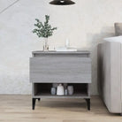 Bijzettafel met bewerkt hout voor een industriële woonkamer stijl - Grijs sonoma / 1 - Bijzettafels