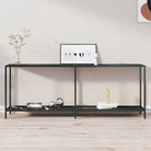Bijzettafel met gehard glas en gepoedercoat staal voor stijlvolle uitstraling - Zwart marmer / 1 / 200 cm - Bijzettafels
