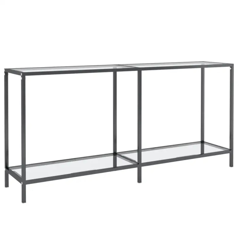 Bijzettafel met gehard glas en gepoedercoat staal voor stijlvolle uitstraling - Bijzettafels