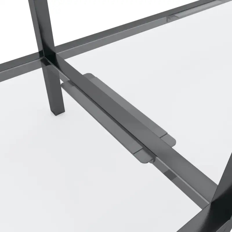 Bijzettafel met gehard glas en gepoedercoat staal voor stijlvolle uitstraling - Bijzettafels