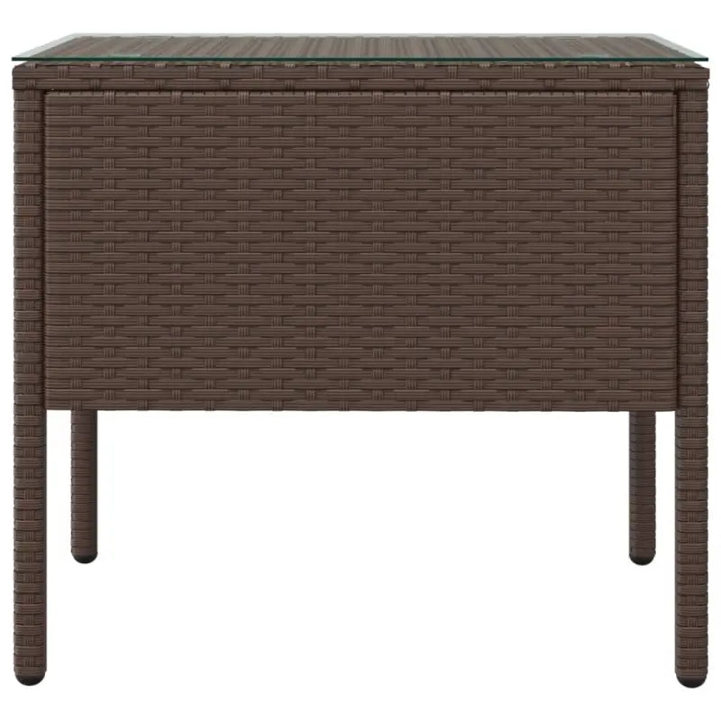 Bijzettafel met gehard glas en gepoedercoat stalen frame - Bijzettafels