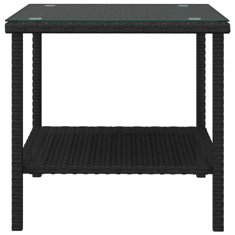 Bijzettafel met gehard glas en gepoedercoat stalen frame - Bijzettafels