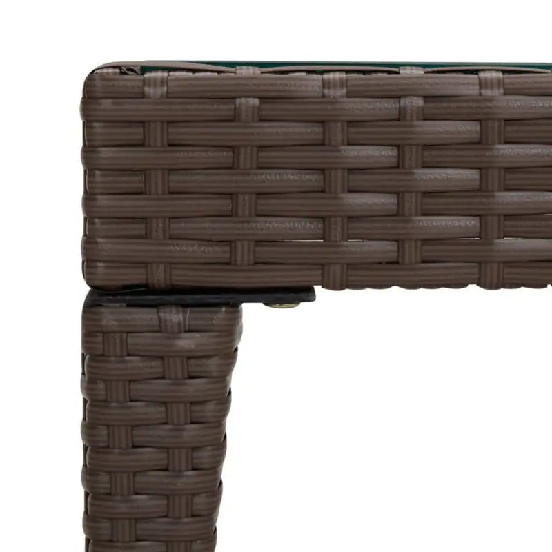 Bijzettafel met gehard glas en gepoedercoat stalen frame - Bijzettafels