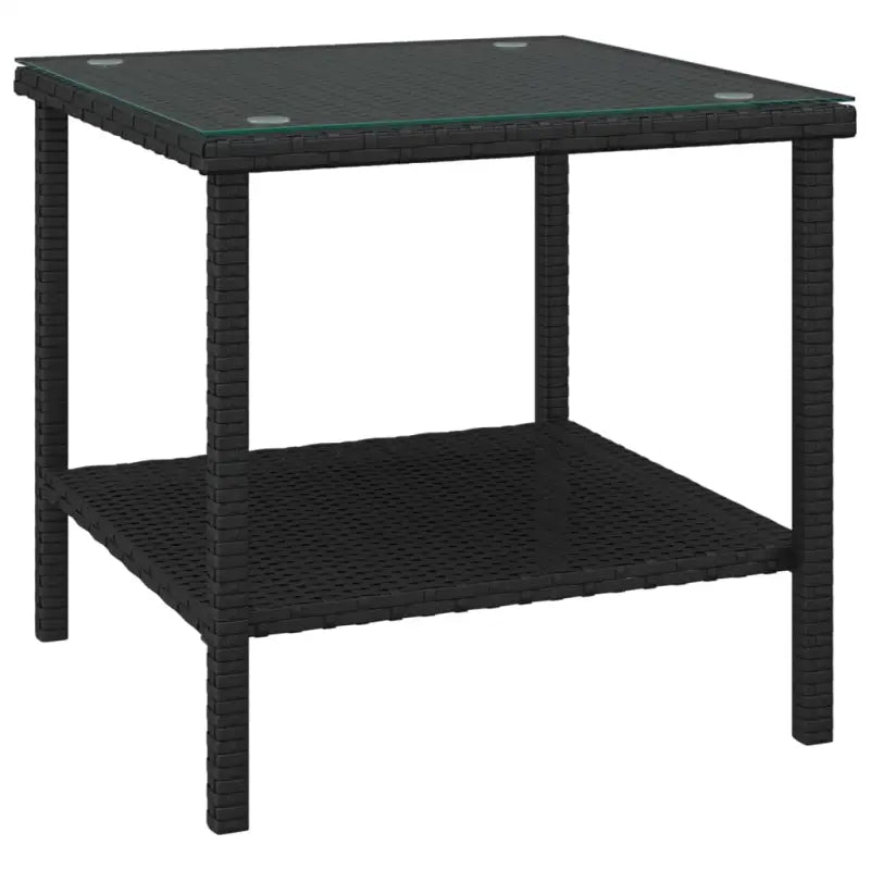 Bijzettafel met gehard glas en gepoedercoat stalen frame - Bijzettafels