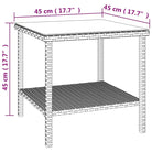 Bijzettafel met gehard glas en gepoedercoat stalen frame - Bijzettafels