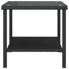 Bijzettafel met gehard glas en gepoedercoat stalen frame - Bijzettafels