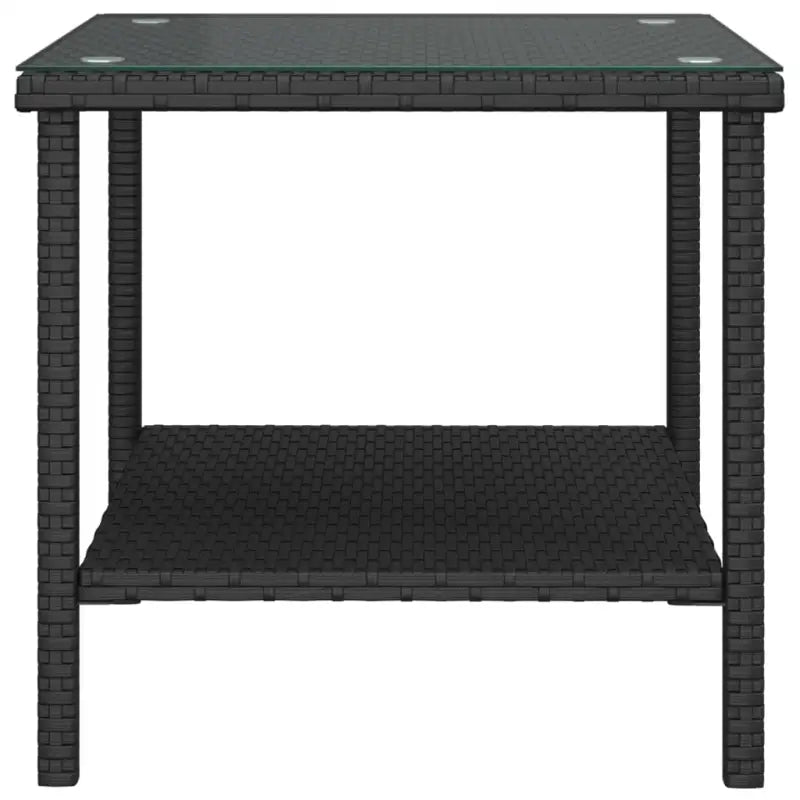 Bijzettafel met gehard glas en gepoedercoat stalen frame - Bijzettafels