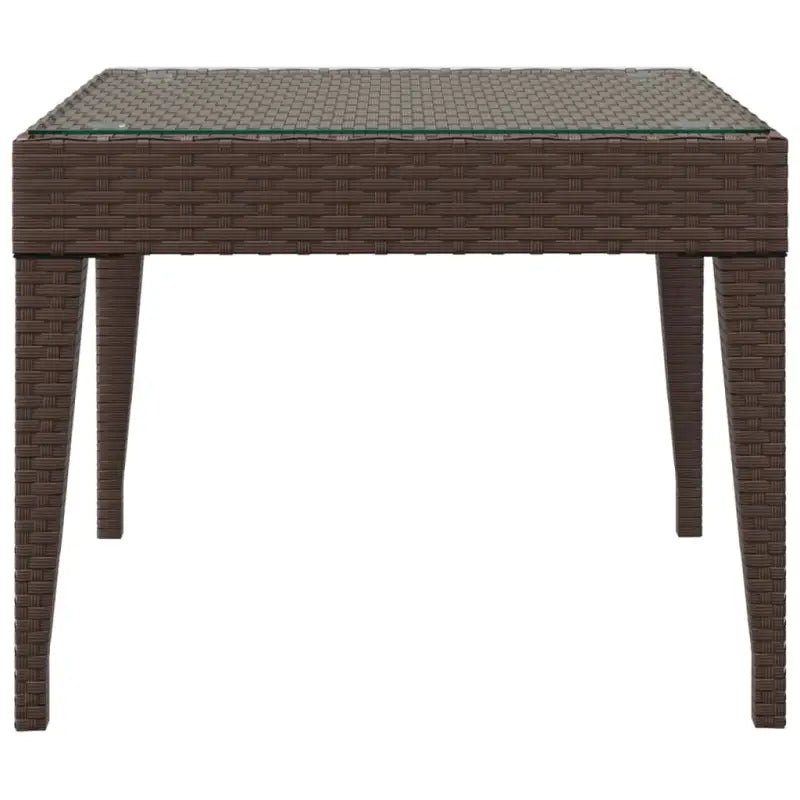 Bijzettafel met gehard glas en gepoedercoat stalen frame - Bijzettafels