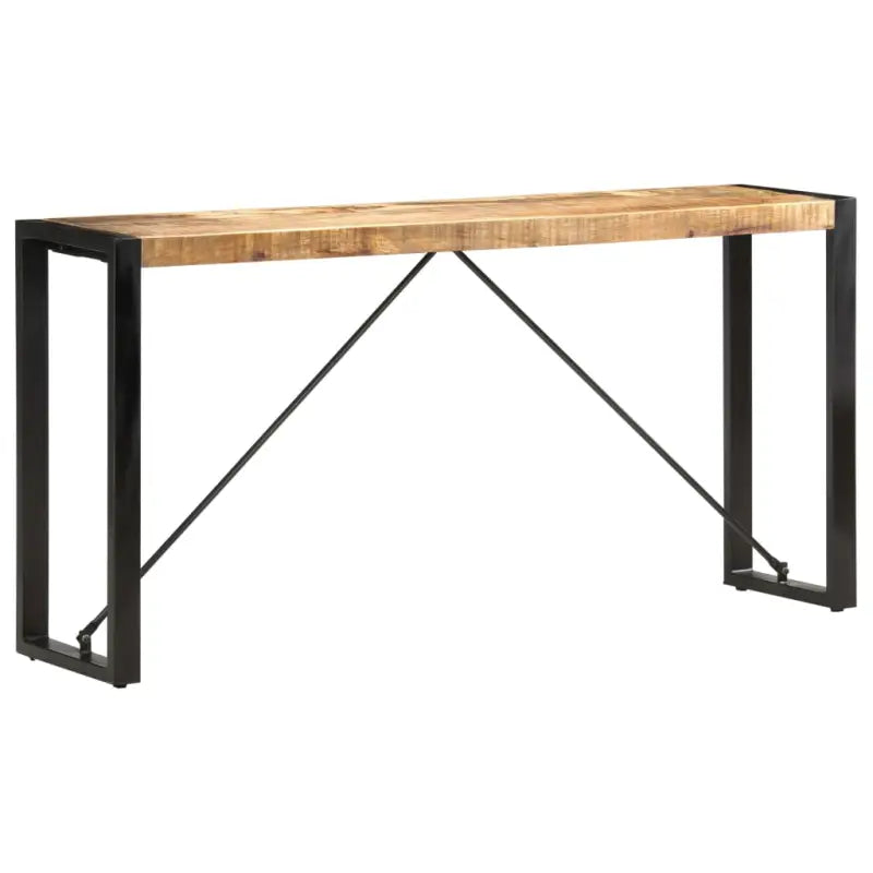 Bijzettafel met industriële charme van massief gerecycled hout - Lichtbruin / 1 / 150 cm - Bijzettafels
