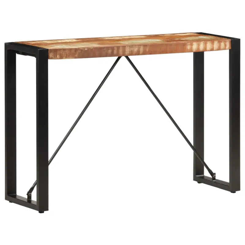 Bijzettafel met industriële charme van massief gerecycled hout - Bijzettafels