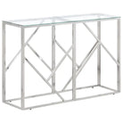 Bijzettafel met massief gerecycled hout voor stijlvolle woonruimte - Zilver / 1 / Glas - Bijzettafels