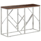 Bijzettafel met massief gerecycled hout voor stijlvolle woonruimte - Zilver / 1 / Hout - Bijzettafels