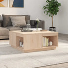 Bijzettafel met massief grenenhout voor een rustieke woonkamer sfeer - Naturel / 80 x 81 x 36.5 cm / 1 - Salontafels